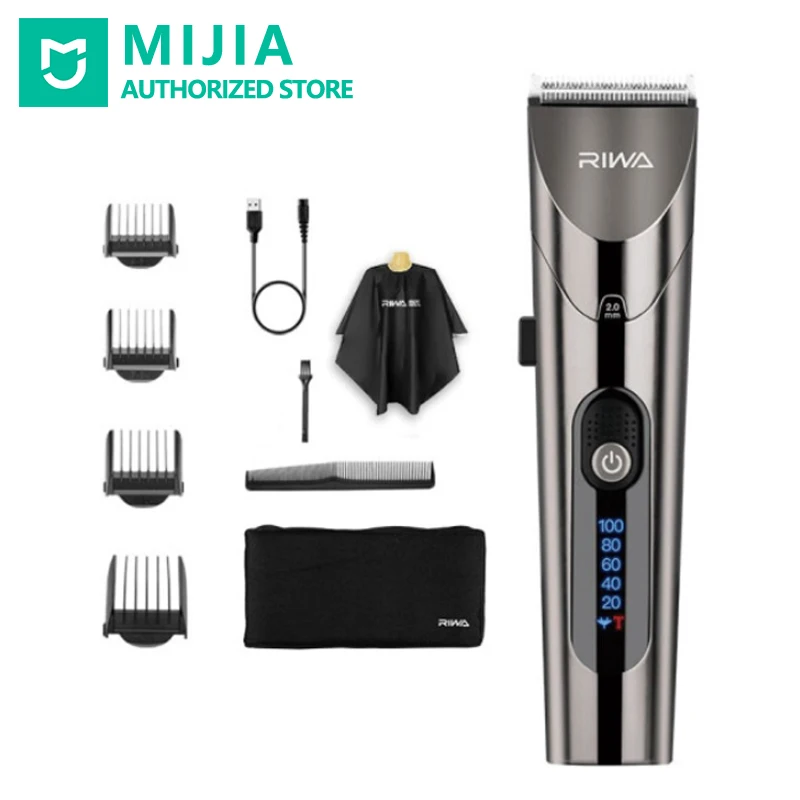 Машинка для стрижки волос XiaoMi RIWA Мужская аккумуляторная стальной триммер со