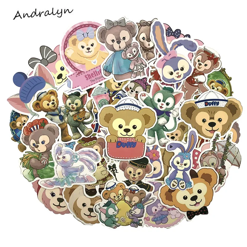 36 шт./компл. милые Мультяшные Duffy наклейки "медведь" для ноутбука гитары мотоциклетные багаж Скейтборд Доска для серфинга ShellieMay аниме-наклейки