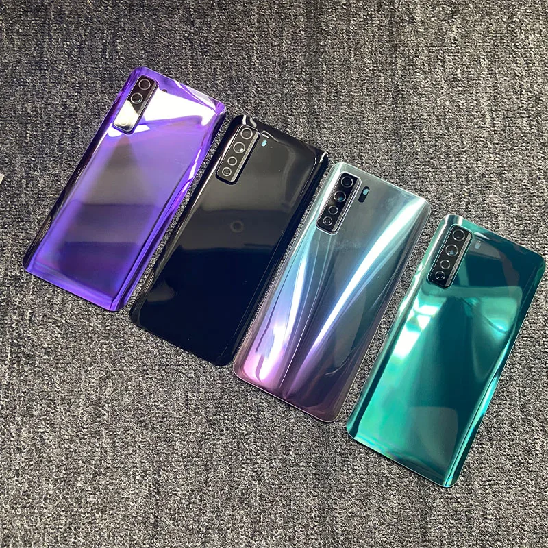 Крышка аккумуляторного отсека для Huawei P40 Lite 5G задняя крышка корпуса стекло с