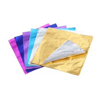 

200pcs Aluminium Foil Paper Wrapping Paper Gift Package for Packaging Chocolate Candy Bath Bombs(Mixed Color)