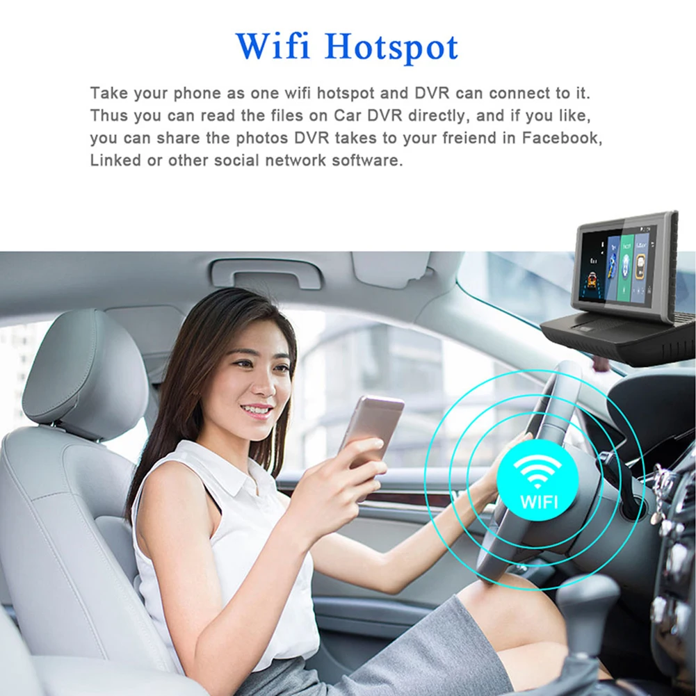Многофункциональный " Автомобильный видеорегистратор 4G wifi Bluetooth FHD 1080P gps навигация ADAS видеорегистратор двойной объектив для Phisung E02