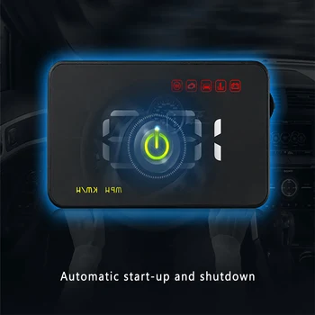 

A100 Overspeed Alarm Speedometer OBD2 Warning HUD ABS Clear Head Up Display Universal Projector Multifunction Car Electronic