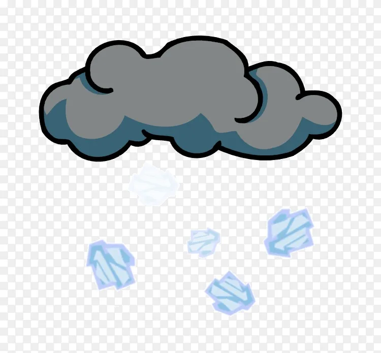 无限制冰雹夹击艺术-冰雹风暴剪贴画