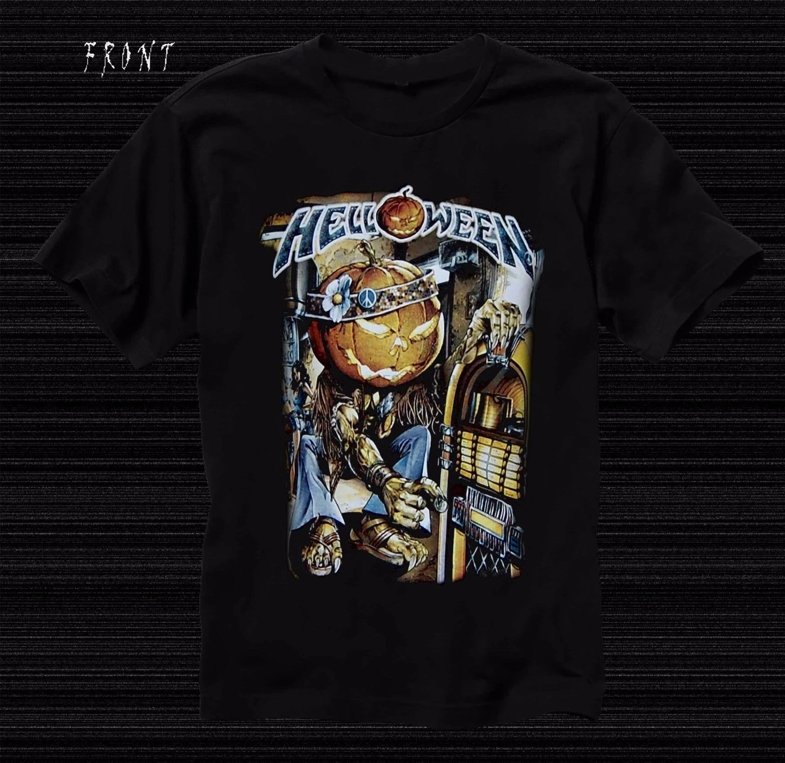 HELLOWEEN-Metal Jukebox-German power metal band T-shirt sizes S to Funny T Shirt Men |