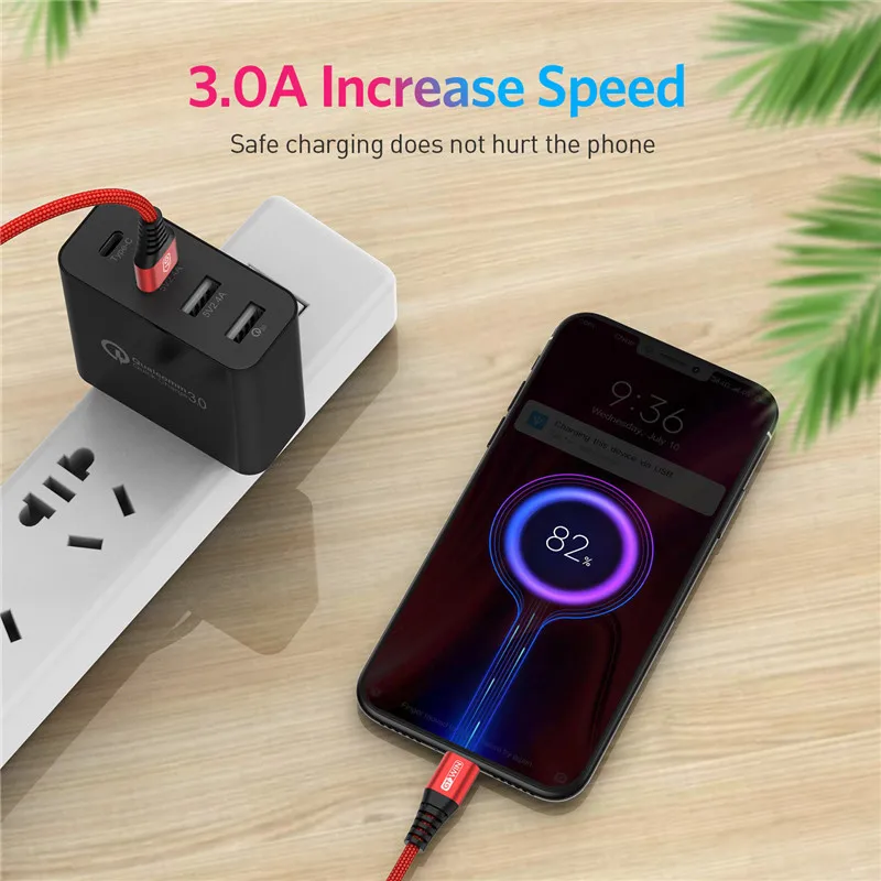 GTWIN 3A type C USB кабель быстрое зарядное устройство для samsung S10 S9 S8 мобильный телефон зарядный провод для Xiaomi mi9 Redmi note 7 Android