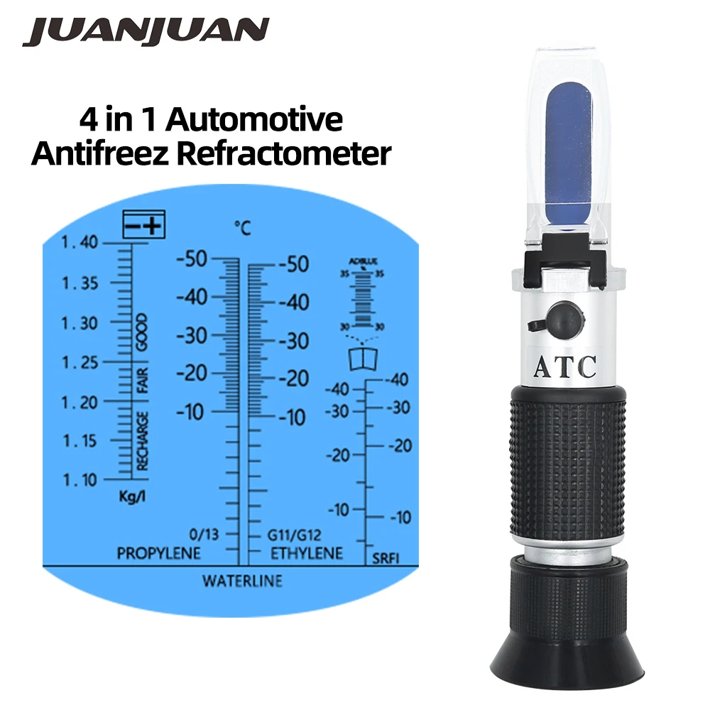 Multipurpose 4-in-1 Refractometer For Asian Vehicle Antifreeze