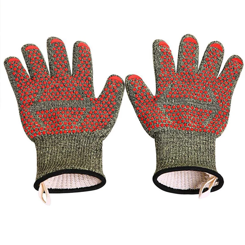 Высокие термостойкие рабочие перчатки водонепроницаемые барбекю микроволновая печь Нескользящие износостойкие длинные перчатки