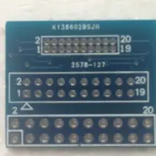 Adaptador de placa de circuito PCB, 1,27mm, 2,0 MM, 2,54 MM, 2x10, 2x10, doble pin, 20P