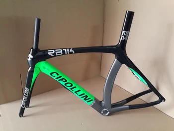 

New fluo green 700C Road bike T1000 UD 1K full carbon fibre bicycle carbon frame carbon fork+seatpost+clamp+headsets Free ship