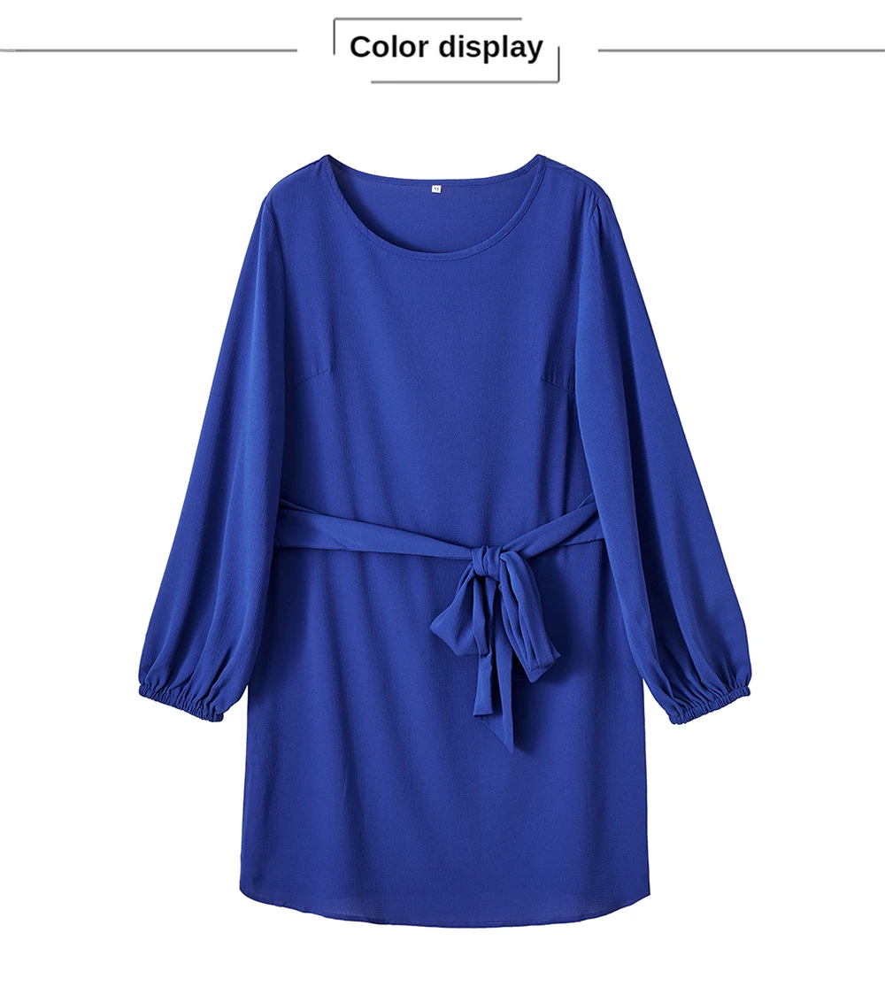 Black Lantern Sleeve Round Neck Casual Dress Black Lantern Sleeve Round Neck Casual Dress 23