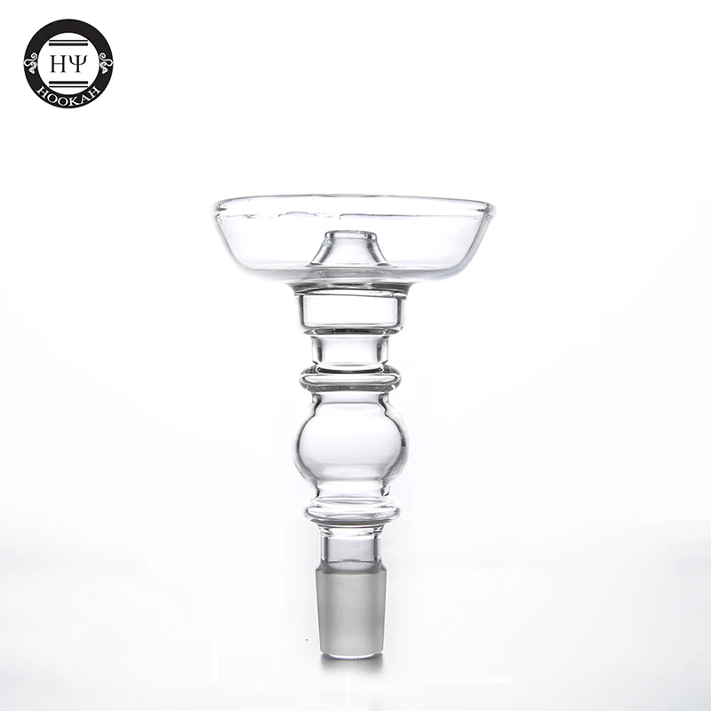 

1pc 18.8mm male connector glass flavor tobacco bowl for lavoo shisha hookah high deep durable charcoal holder