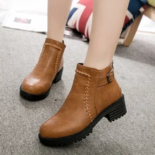 Большие размеры; ботильоны; женская обувь; коллекция года; сезон осень-зима; повседневные Ботинки на каблуке; женские зимние ботинки; mujer zapatos; XYZ279