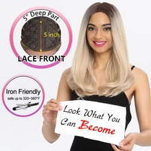 Белла 1" длинный синтетический парик с темным корнем Омбре цвет косплей высокая плотность натуральный головной убор термостойкие волосы парики для женщин