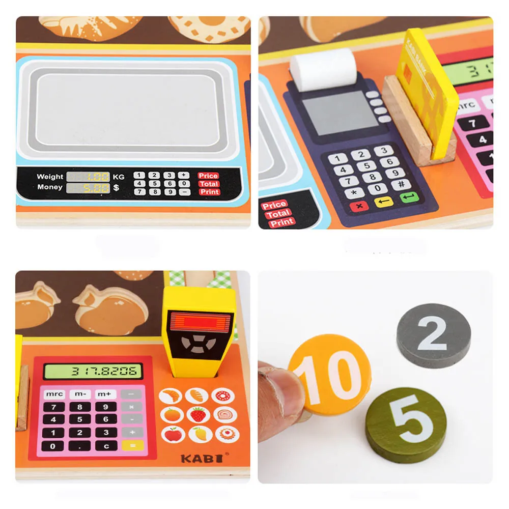 Pretend Play Wooden Kitchen Cutting Toy Set Fruit Store Play Kids Children Baby Educational Funny Gift Toy