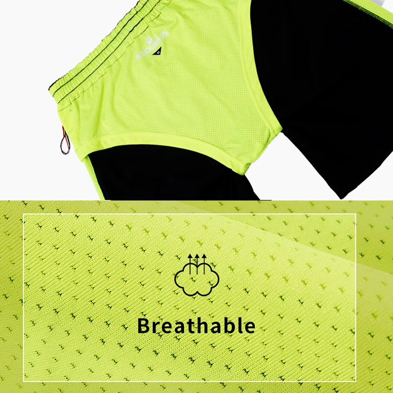 Шорты ROCKBROS мужские спортивные для бега одежда велоспорта Тренировочные Короткие