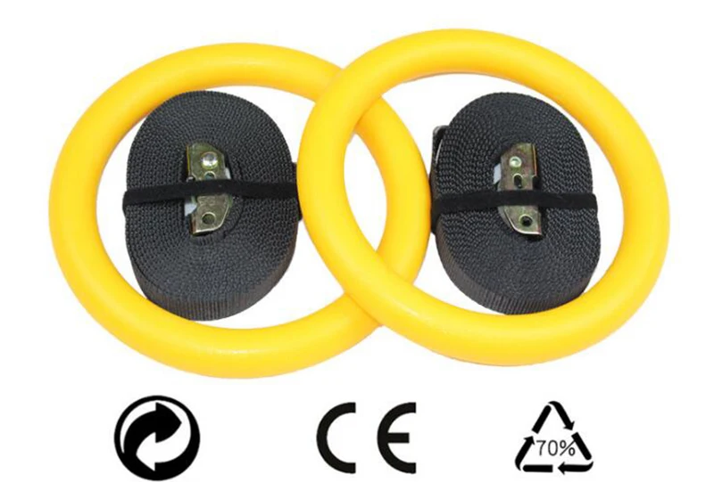 2020 New Wooden or ABS for choice 28mm Exercise Fitness Gymnastic Rings Gym Cross fit Pull Ups Muscle Building Ring | Спорт и