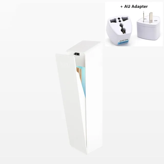 Xiaomi Liushu Smart UV Light стерилизационная емкость для вилка ложка палочки для еды держатель стерилизатор для кухни коробка для хранения для семейного здоровья - Цвет: Add AU plug