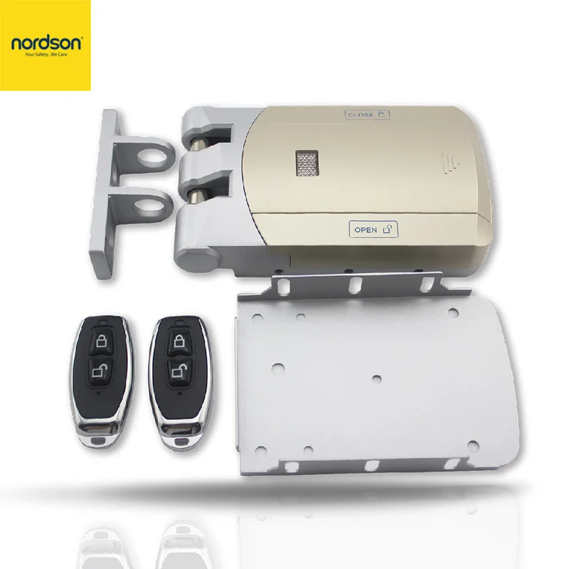 

Nordson Original Electric Door Lock Wireless Control Via Remote Control Open & Close Easy Install Smart Lock Home Security Door
