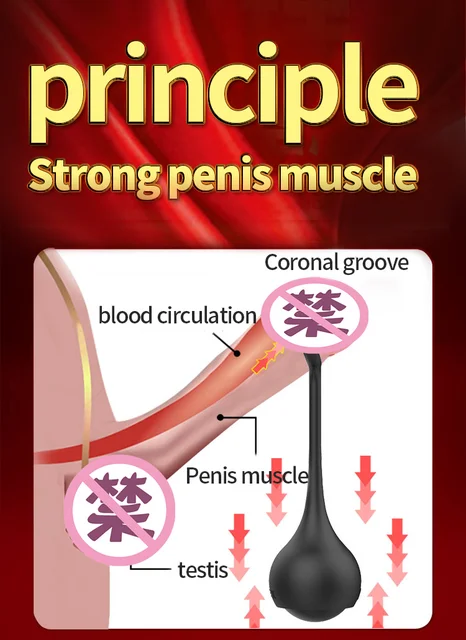 5PCS/Set Penis Weight Strength Training Balls Cock Ring Dumbbell Male Glans  Penis Exercise