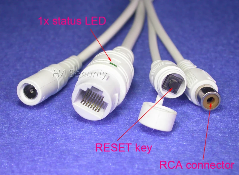 LAN Cable For CCTV IP Camera Board Module Extra Wires For POE MidSpan