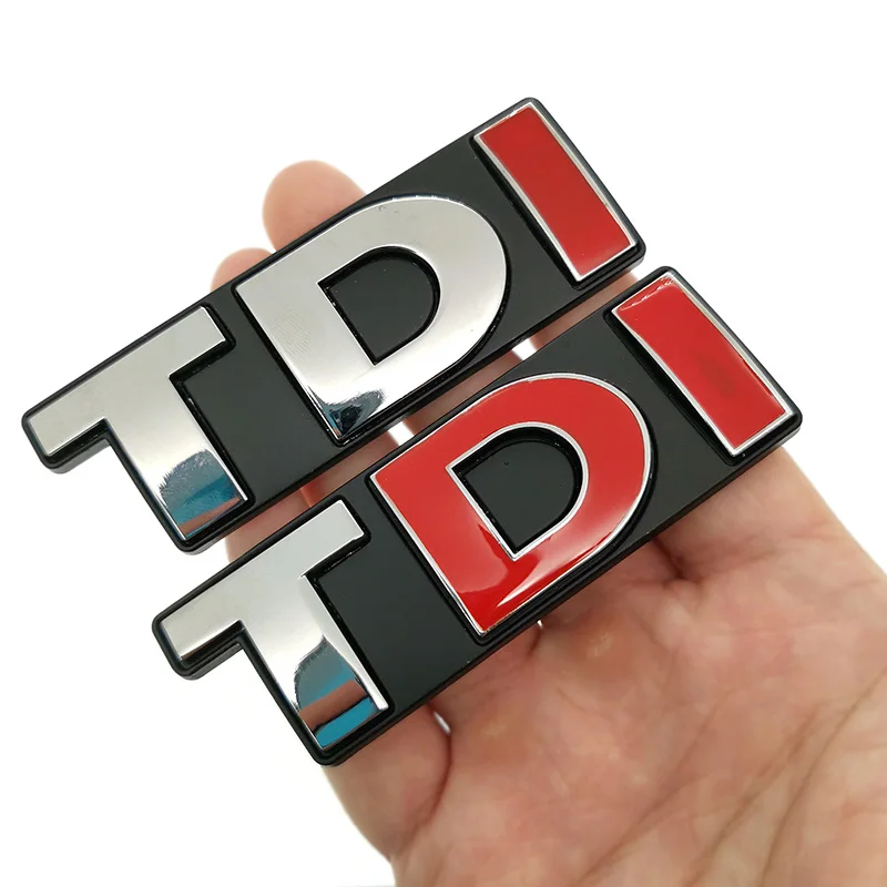 1 шт. металлические TDI автомобильные наклейки на решетку значок авто эмблема значок автомобильный Стайлинг для Volkswagen Golf Passat Lamando SAGITAR MAGOTAN POLO