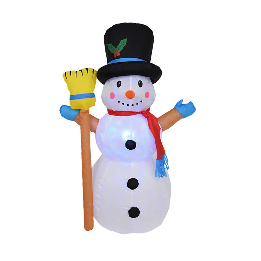 Christmas Light Garden Decoration Rotating Lantern Inflatable Doll Snowman Lamp | Освещение
