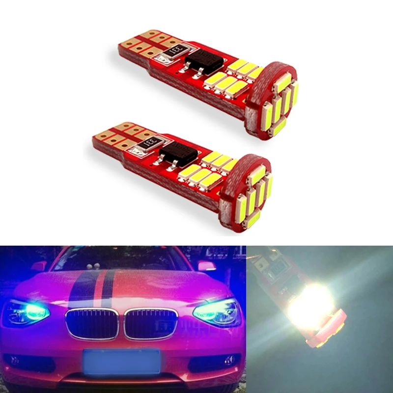 2x T10 W5W Canbus светодиодный Автомобильный интерьер парковочные огни для BMW E46 E39 E91 E92 E93