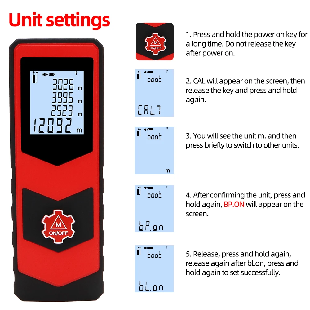 30m 40 m 60m 100m Digital Laser Rangefinder Laser Meter Distance Tester Tape Finder Distance Measure Device 30%OFF