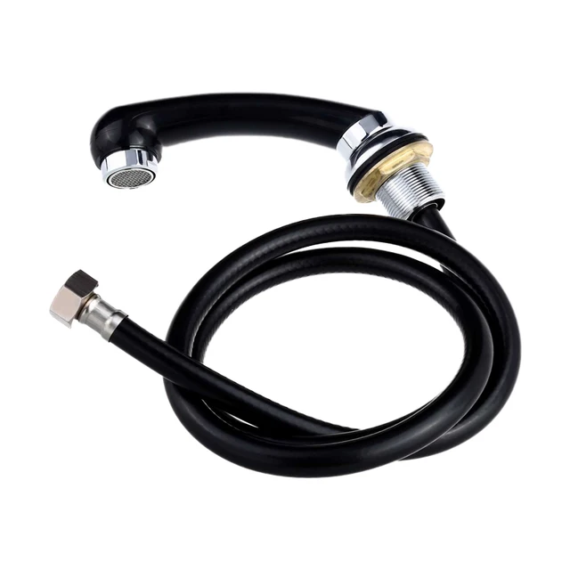 Miscelatore Doccia Nero Per Saloni Parrucchiere - Con Soffione E Tubo, Per Lavandino Shampoo - Foto 5