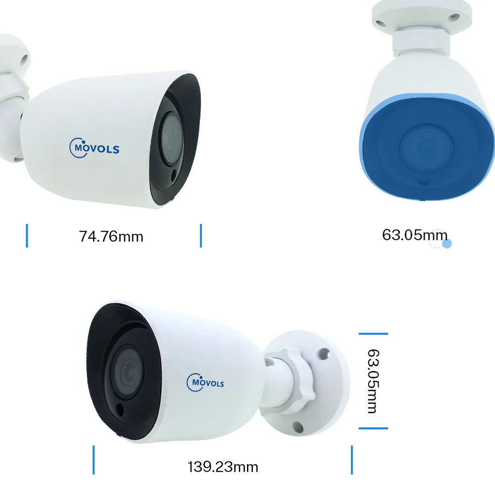  Movols 5MP Video Surveillance System 8CH H.265 DVR Set 4pcs Bullet 4pcs Dome Security Camera Indoor - 4.00016E+12
