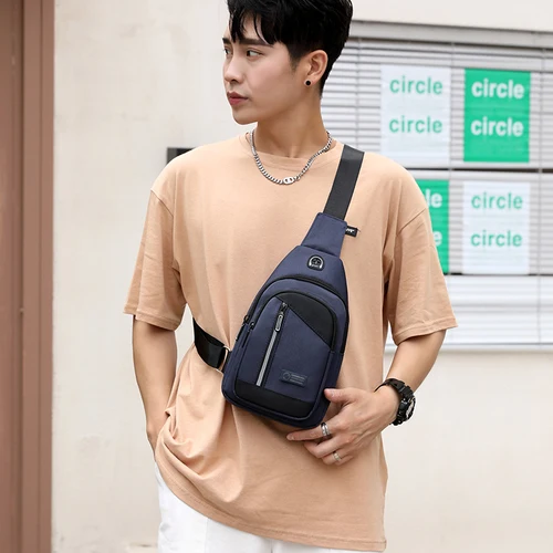 Fengdong 남자 작은 crossbody 가방 남성 미니 가슴 가방 여행 bagpack 소년 슬링 어깨 스포츠 가방 남자를위한 휴대 전화 가방 선물 3