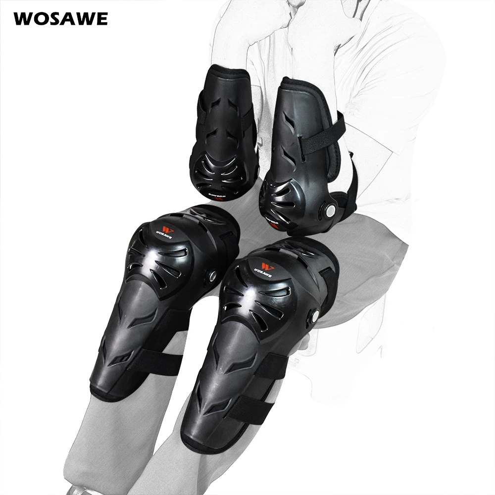 Уличные спортивные наколенники WOSAWE для взрослых ПЭ защита катания на мотоцикле