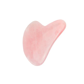 

Rose Quartz Guasha Board Natural Jade Stone Body Facial Eye Scraping Plate Massage Relaxation Health Care Facial Skin Care Tools