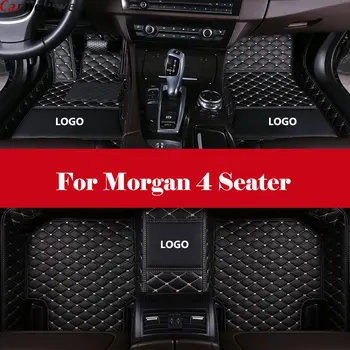 

Luxury Waterproof Leather Auto Floor mats Front + Rear All Weather Interior Mat Carpet For Morgan 4 Seater
