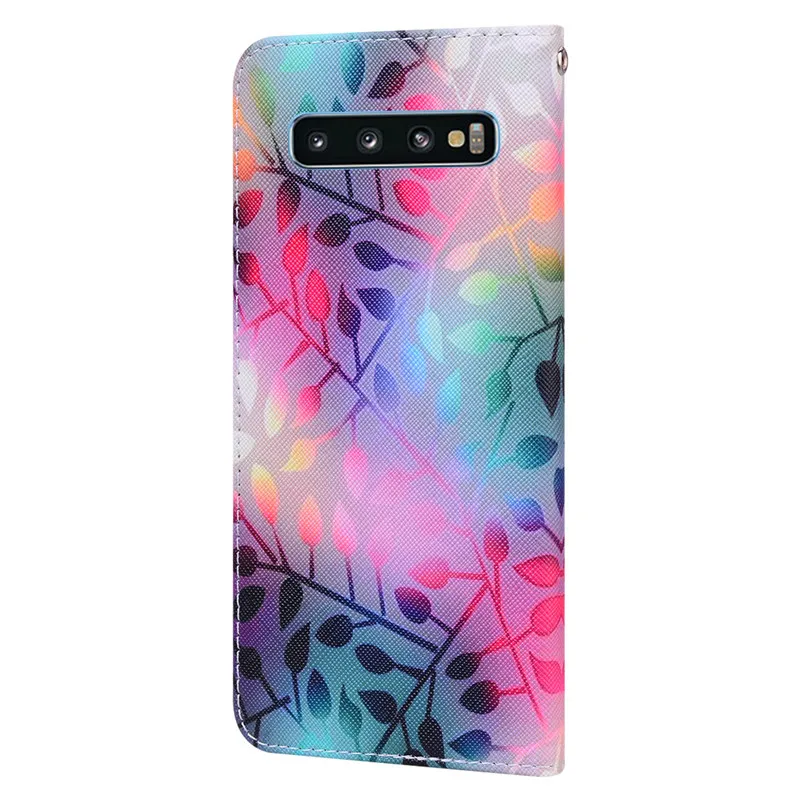 samsung cases cute Leather Flip Case For Samsung Galaxy S7 Edge S10e S10 Plus S8 S9 Plus Phone Case on for Samsung S8 S9 S10 Plus Cover Funda Coque cute samsung phone case