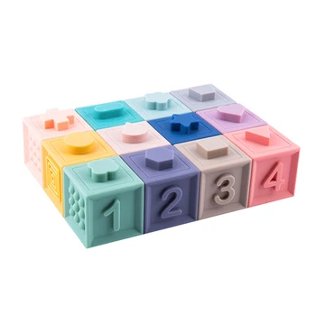 

Baby Catching Toys Baby Soft Rubber Embossed Blocks Teether Squeeze Toys Bath Ball Toys 6-12 Months Can Bite Early Education Edu