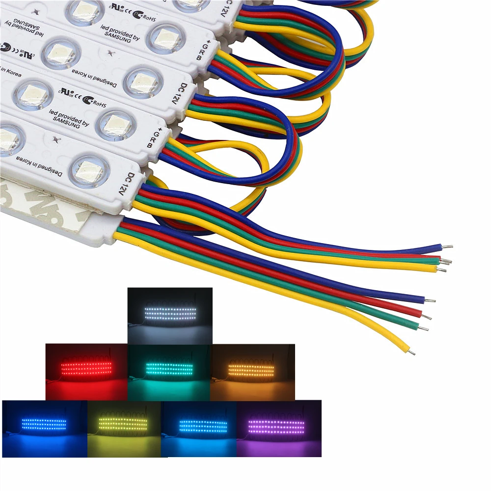 20 шт. Samsung Chip SMD 5050 3 светодиода/шт RGBW модуль освещения 12 В IP68 водонепроницаемые RGB