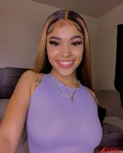 Uwigs 28 30 pulgadas #4/27 destacar de pelucas de cabello humano 13x4 Ombre hueso recto peluca con malla frontal pelucas de cabello humano para las mujeres negras