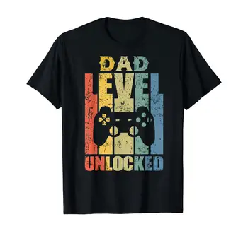

Mens Pregnancy Announcement Dad Level Unlocked Soon To Be Father T-Shirt
