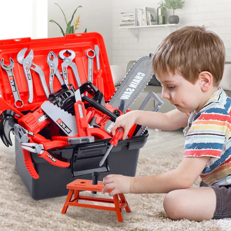 Kinderen Simulatie Reparatie Tool Onderhoud Toolbox Elektrische Boor Schroef Driver Huis Spelen Tuin Gereedschap Speelgoed Voor Kinderen| Gereedschap Speelgoed| - AliExpress