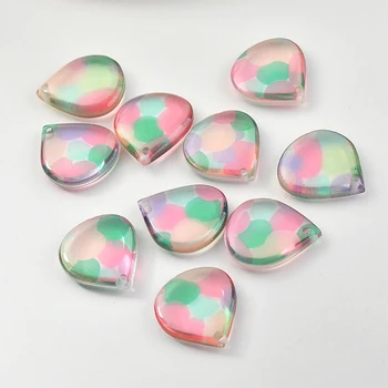 

Colorful Resin Waterdrop Jewelry DIY Charms 20pcs/Lot DIy Findings Earring Necklace Bracelet Pendant Accessories Material
