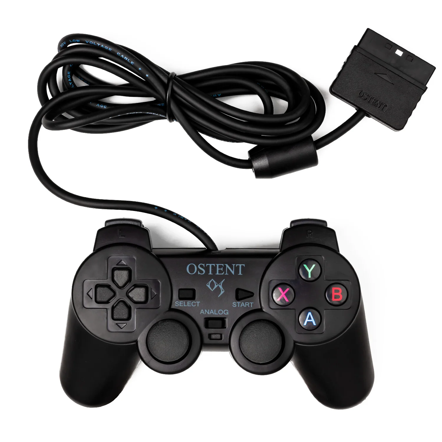Проводной аналоговый контроллер OSTENT геймпад джойстик джойпад для Sony Playstation PS2 PS1 PS