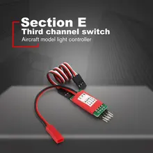Yeni LED lamba ışık kontrol anahtarı paneli sistemi açık/kapalı 3CH RC otomobil araç araba modeli aksesuarları
