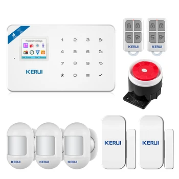 

KERUI W18 WiFi GSM Security Alarm System 433MHz Android IOS APP Remote Control TFT Color Display Wireless Home Burglar Alarm Kit