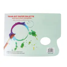 A4 отрывать бумажная палитра 35 листов для акварель, масло, живопись гуашь художника поставки одноразовая бумажная палитра