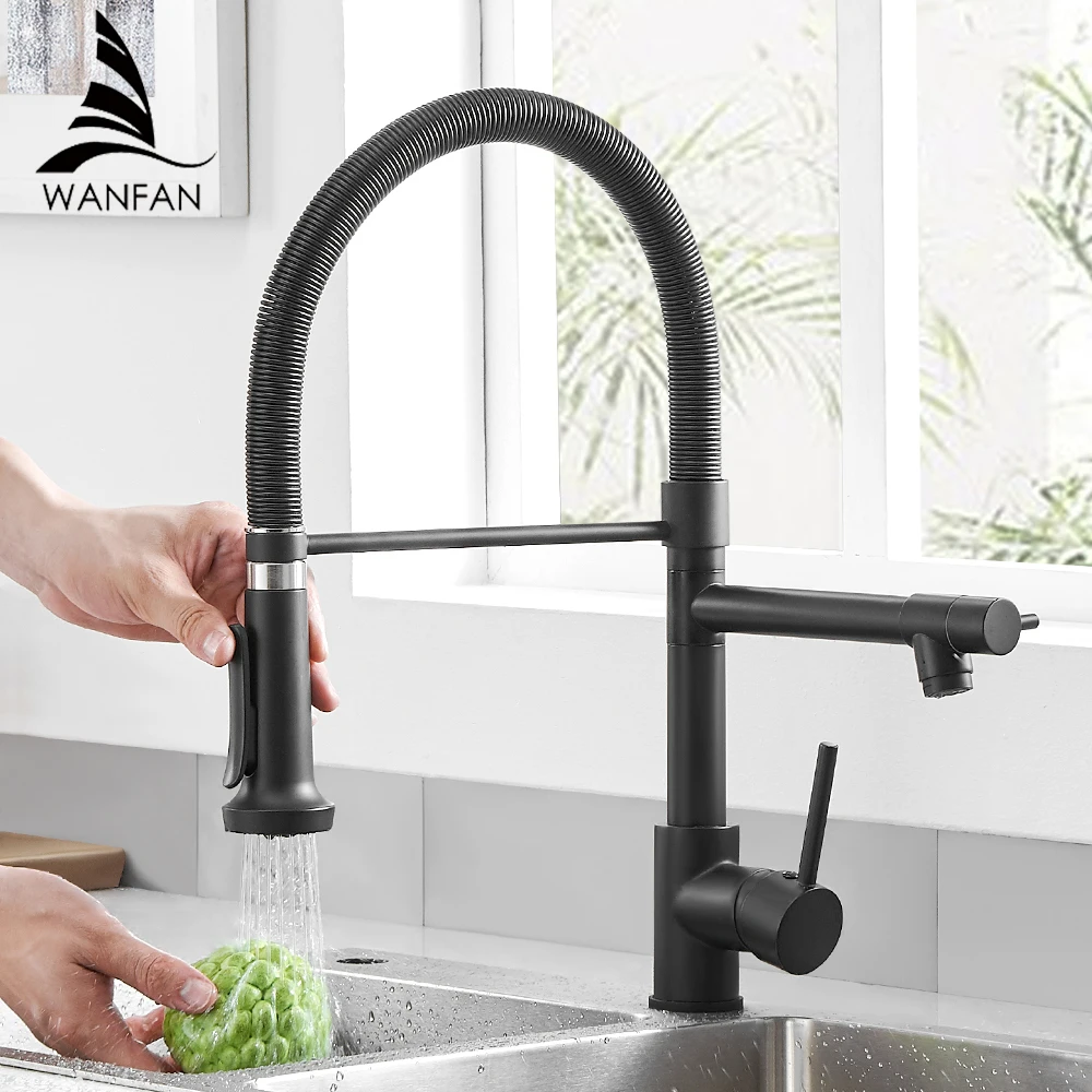 Kitchen Water Taps Sink Faucet  Kitchen Normal Hot & Cold Deck Mounted Single Hole Water Mixer Crane Tap with Dual Spout  866038