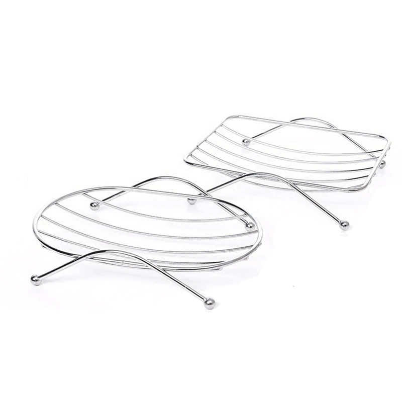 New Simple Stainless Steel Soap Holder Soap Dish Creative Non Water