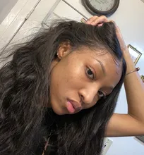 Mishell 30 32 34 extensiones de pelo ondulado malasio ondulado de 40 pulgadas con extensiones de cabello humano Frontal con cierre, extensión de cabello Remy