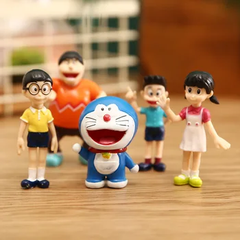 

Doraemon Doraemon Doraemon Nobita Shizuka Fat Tiger Kid Set of Cartoon Characters Home Car Decoration