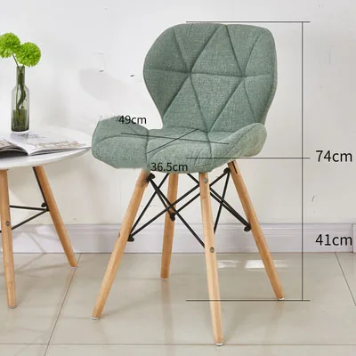 Dining Chairs Study Dining Room Back Chair Home Simple American Retro Butterfly Chairs Nordic Living Room Dining Chair Sillas Cloth